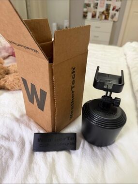 WeatherTech Black CupPhone StickySuction Phone Mount - Black